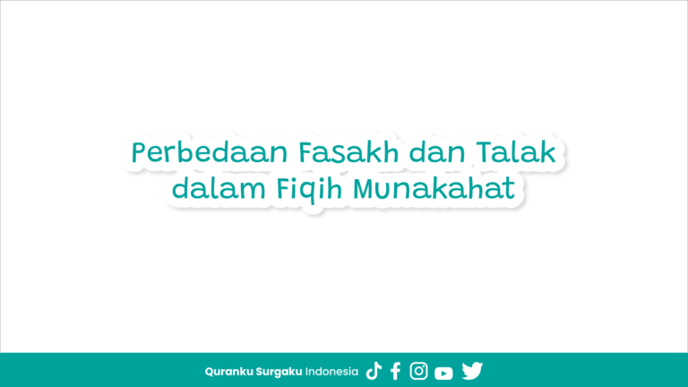 Perbedaan Fasakh dan Talak dalam Fiqih Munakahat